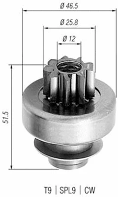 Starterio krumpliaratis MAGNETI MARELLI 940113020240