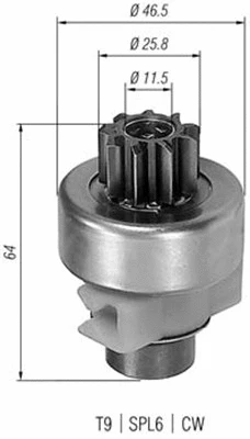 Starterio krumpliaratis MAGNETI MARELLI 940113020247