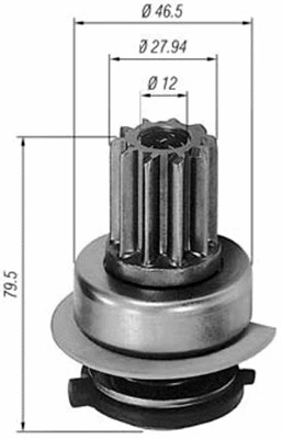 Starterio krumpliaratis MAGNETI MARELLI 940113020291