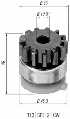Starterio krumpliaratis MAGNETI MARELLI 940113020294