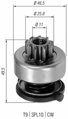 Starterio krumpliaratis MAGNETI MARELLI 940113020301