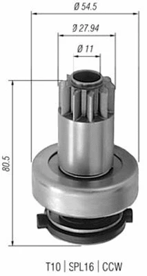 Starterio krumpliaratis MAGNETI MARELLI 940113020308