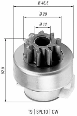 Starterio krumpliaratis MAGNETI MARELLI 940113020325