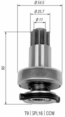 Starterio krumpliaratis MAGNETI MARELLI 940113020327