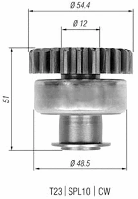 Starterio krumpliaratis MAGNETI MARELLI 940113020328