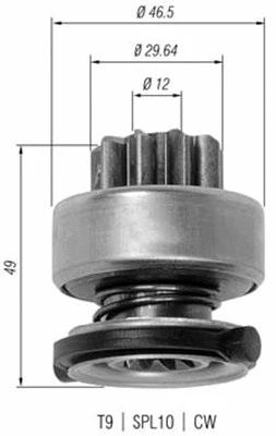 Starterio krumpliaratis MAGNETI MARELLI 940113020334