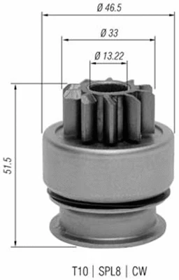 Starterio krumpliaratis MAGNETI MARELLI 940113020348
