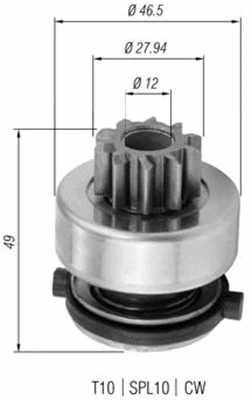 Starterio krumpliaratis MAGNETI MARELLI 940113020357
