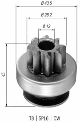 Starterio krumpliaratis MAGNETI MARELLI 940113020362