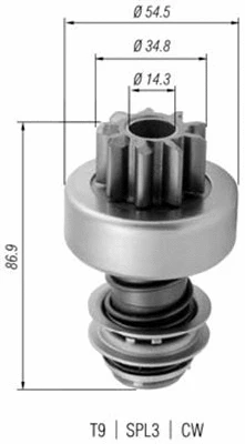 Starterio krumpliaratis MAGNETI MARELLI 940113020380