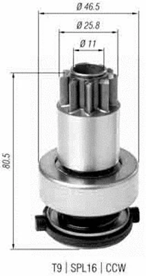 Starterio krumpliaratis MAGNETI MARELLI 940113020385