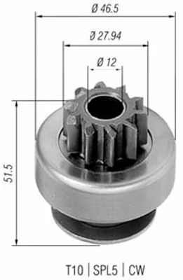 Starterio krumpliaratis MAGNETI MARELLI 940113020424