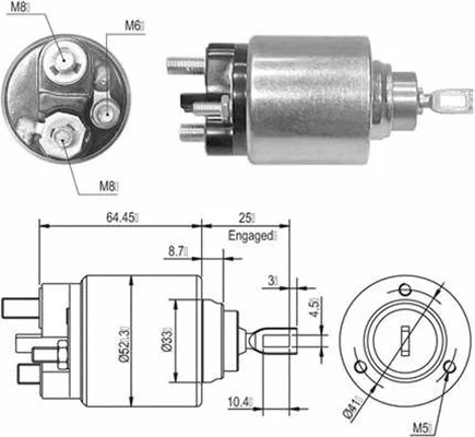 Starterio solenoidinis jungiklis MAGNETI MARELLI 940113050010
