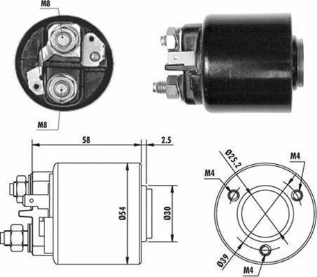 Starterio solenoidinis jungiklis MAGNETI MARELLI 940113050060