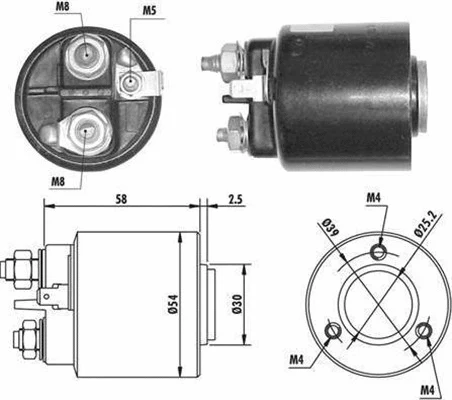 Starterio solenoidinis jungiklis MAGNETI MARELLI 940113050061