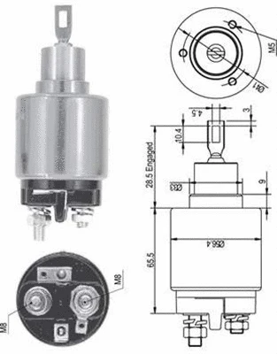 Starterio solenoidinis jungiklis MAGNETI MARELLI 940113050126
