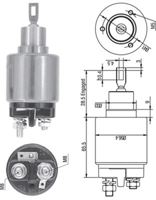 Starterio solenoidinis jungiklis MAGNETI MARELLI 940113050128