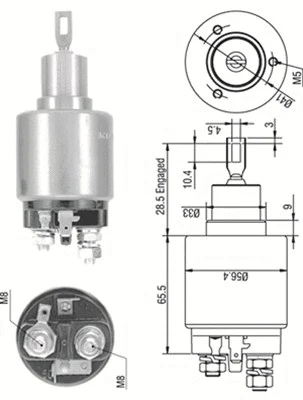Starterio solenoidinis jungiklis MAGNETI MARELLI 940113050270