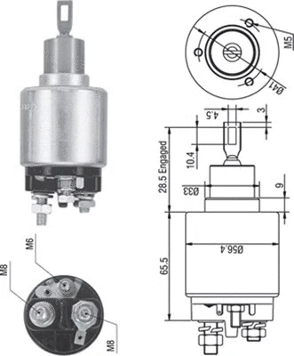 Starterio solenoidinis jungiklis MAGNETI MARELLI 940113050271