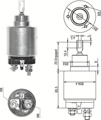 Starterio solenoidinis jungiklis MAGNETI MARELLI 940113050273