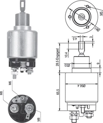 Starterio solenoidinis jungiklis MAGNETI MARELLI 940113050344