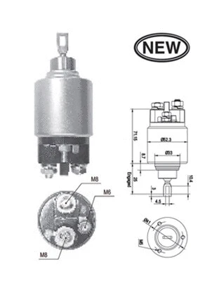 Starterio solenoidinis jungiklis MAGNETI MARELLI 940113050543