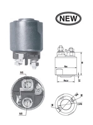 Starterio solenoidinis jungiklis MAGNETI MARELLI 940113050546