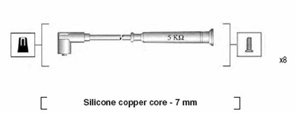 Uždegimo laidų komplektas MAGNETI MARELLI 941045270514