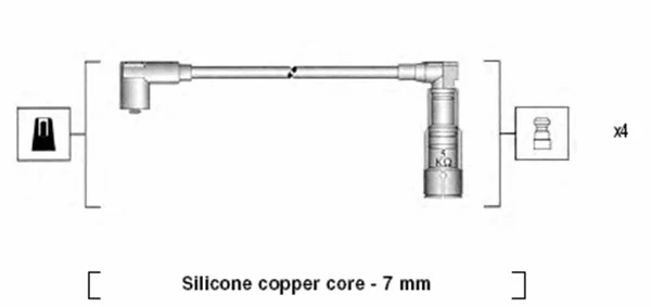 Uždegimo laidų komplektas MAGNETI MARELLI 941045300517