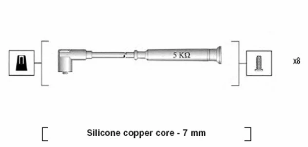 Uždegimo laidų komplektas MAGNETI MARELLI 941045340520