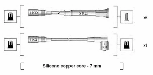 Uždegimo laidų komplektas MAGNETI MARELLI 941075180556