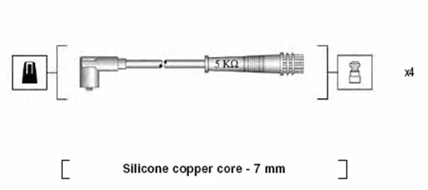 Uždegimo laidų komplektas MAGNETI MARELLI 941095790617