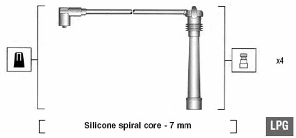 Uždegimo laidų komplektas MAGNETI MARELLI 941095980634
