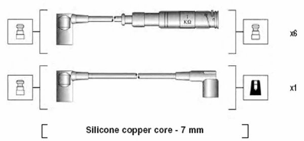 Uždegimo laidų komplektas MAGNETI MARELLI 941115110655