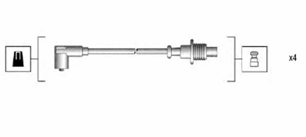 Uždegimo laidų komplektas MAGNETI MARELLI 941135160703