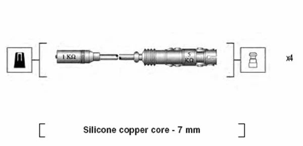 Uždegimo laidų komplektas MAGNETI MARELLI 941175250764