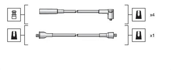 Uždegimo laidų komplektas MAGNETI MARELLI 941318111023
