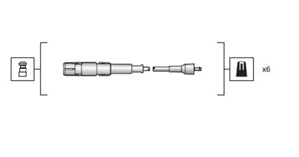 Uždegimo laidų komplektas MAGNETI MARELLI 941318111149