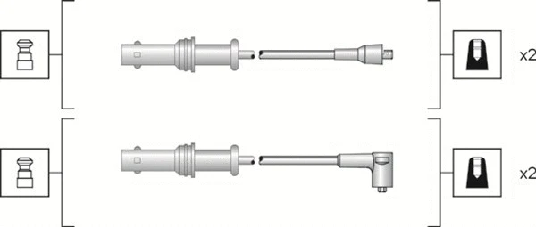Uždegimo laidų komplektas MAGNETI MARELLI 941318111152