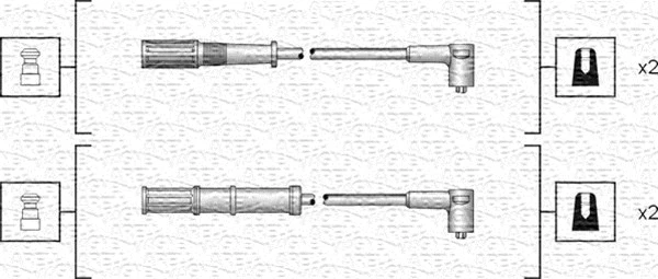 Uždegimo laidų komplektas MAGNETI MARELLI 941318111161