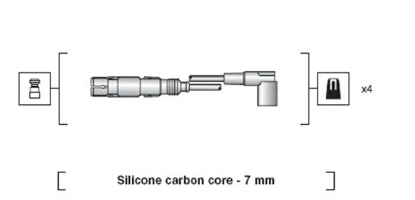 Uždegimo laidų komplektas MAGNETI MARELLI 941318111163
