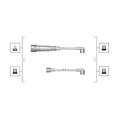 Uždegimo laidų komplektas MAGNETI MARELLI 941319170004