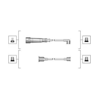 Uždegimo laidų komplektas MAGNETI MARELLI 941319170011