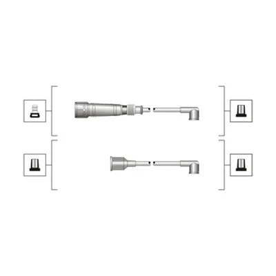 Uždegimo laidų komplektas MAGNETI MARELLI 941319170089