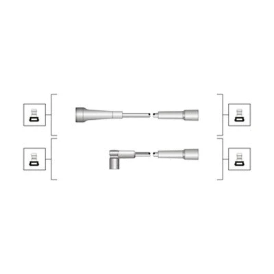 Uždegimo laidų komplektas MAGNETI MARELLI 941319170097