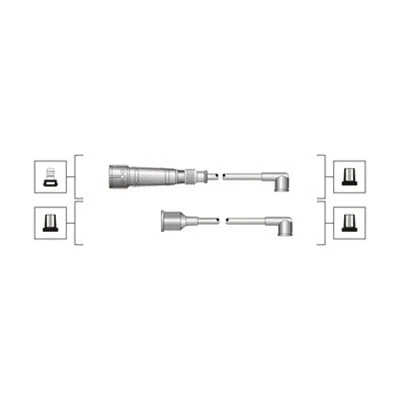 Uždegimo laidų komplektas MAGNETI MARELLI 941319170114