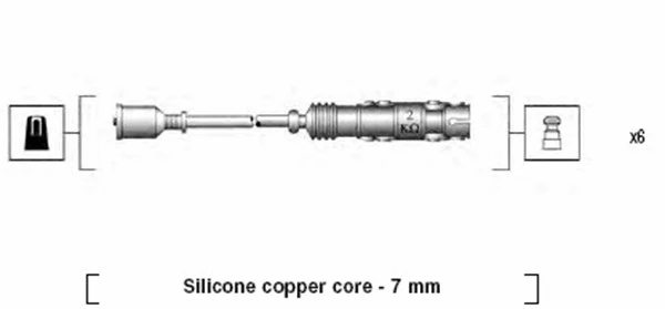 Uždegimo laidų komplektas MAGNETI MARELLI 941455010942