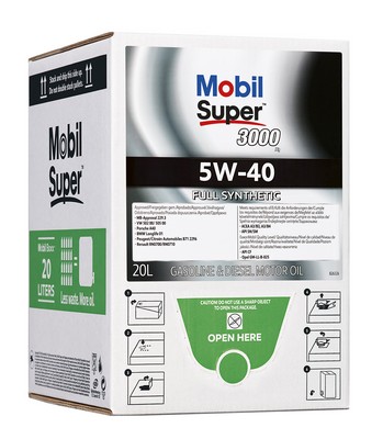 Variklinė alyva MOBIL 5W40 SUPER 3000 X1 BAG IN BOX 20L