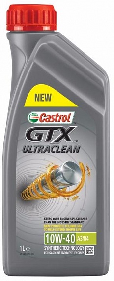 Castrol alyva 10W40 GTX ULTRACLEAN A3/B4 1L